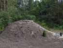 Kopiec po uzupełnieniu ziemią